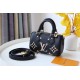 Louis Vuitton Nano Speedy Bicolor Monogram Empreinte Leather Women's Handbags M81456