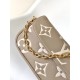 Louis Vuitton Wallet On Chain Ivy Bicolor Monogram Empreinte Leather Women's Handbag M82211