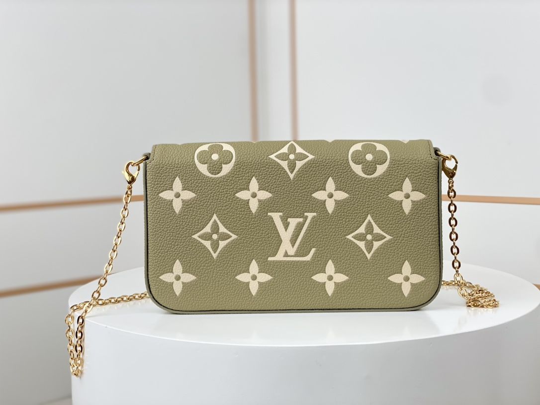 Louis Vuitton Félicie Pochette Monogram Empreinte Leather Women's Handbags M82480