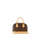 Louis Vuitton Nano Alma Monogram Canvas Handbag