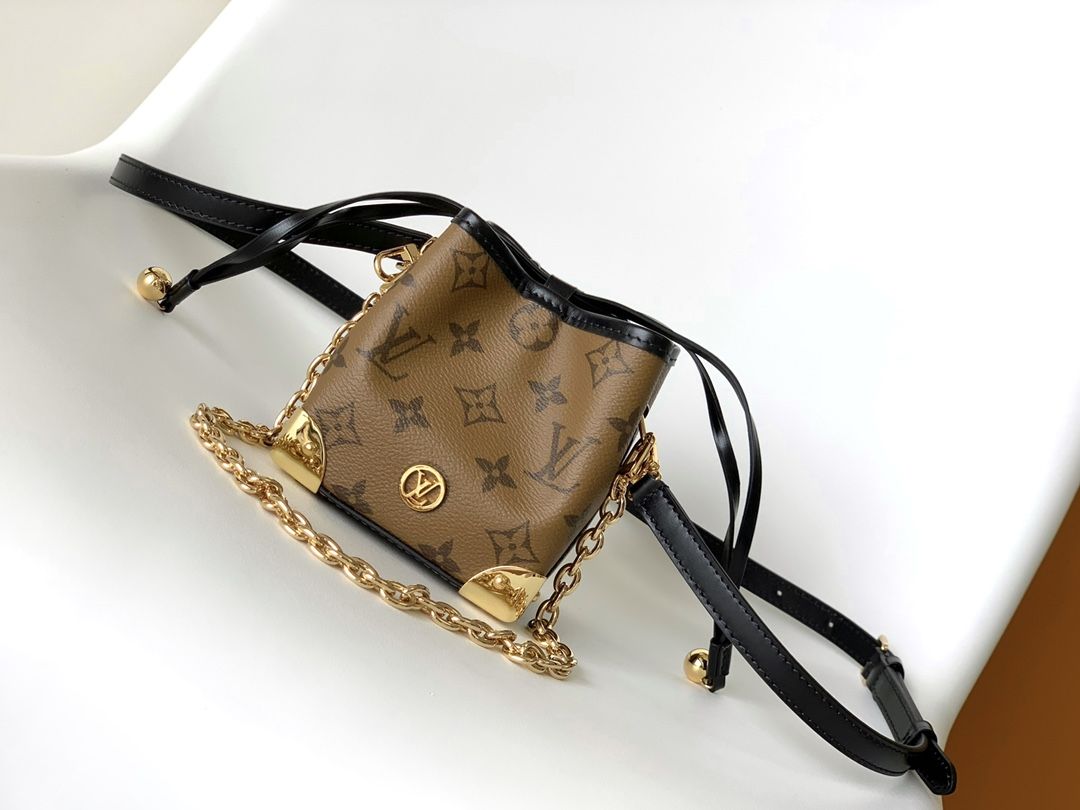 Louis Vuitton Noé Purse LV Charms Monogram Reverse Canvas Women's Handbag M82885