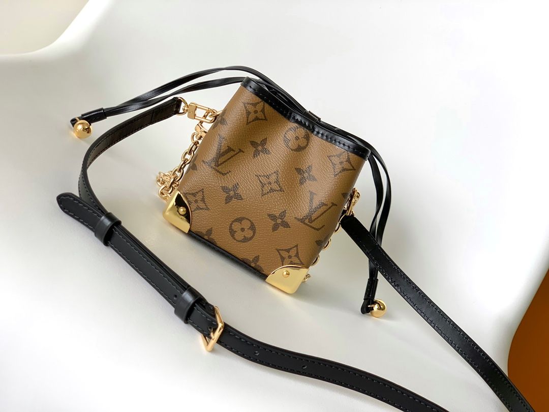 Louis Vuitton Noé Purse LV Charms Monogram Reverse Canvas Women's Handbag M82885