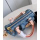 Louis Vuitton Nano Speedy Monogram Denim Women's Handbags M82950