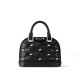 Louis Vuitton Nano Alma Malletage Leather Women's Handbag M83019