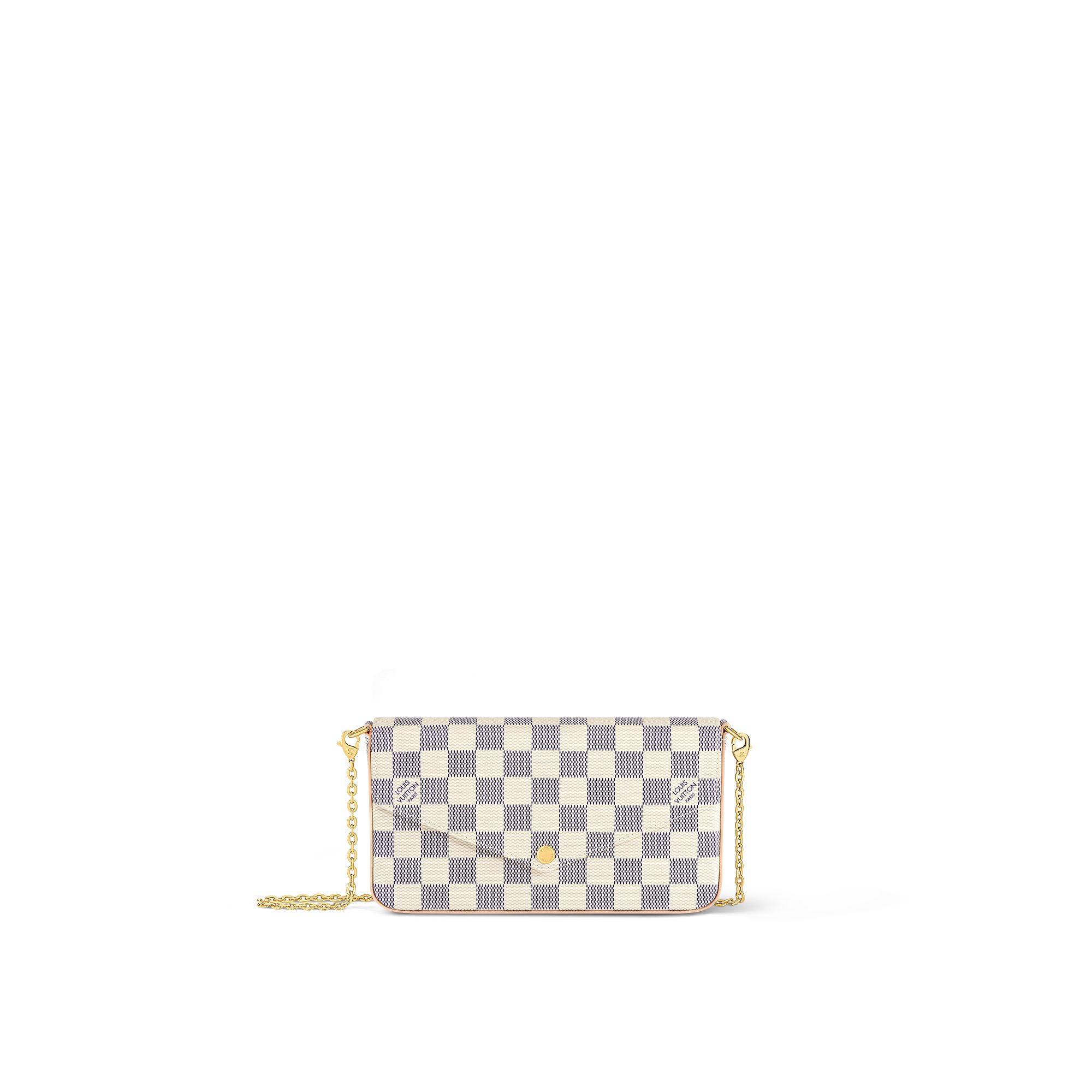 Louis Vuitton Félicie Pochette Damier Azur Canvas Women's Handbag N40491