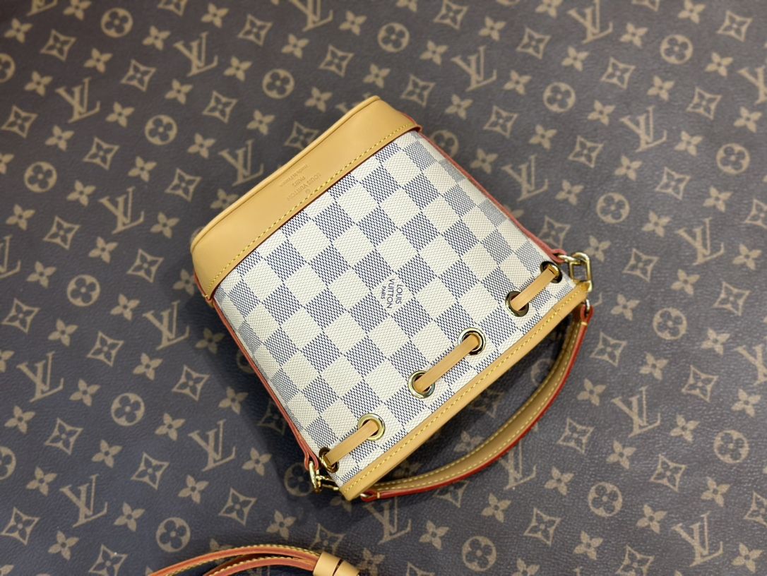 Louis Vuitton Nano Noé Damier Azur Canvas Women's Handbag N40511