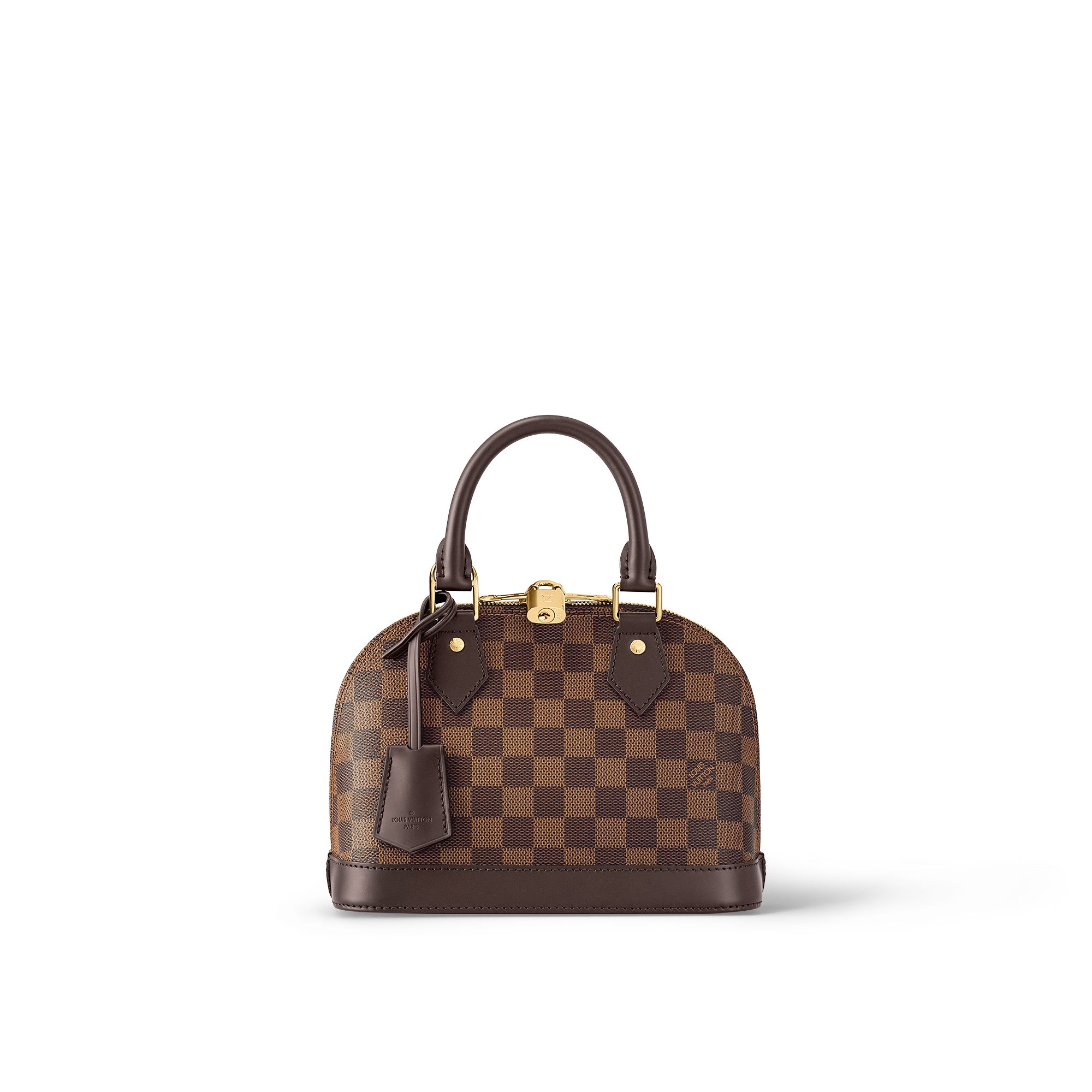 Louis Vuitton Alma BB Damier Ebène Canvas Women's Handbags N41221