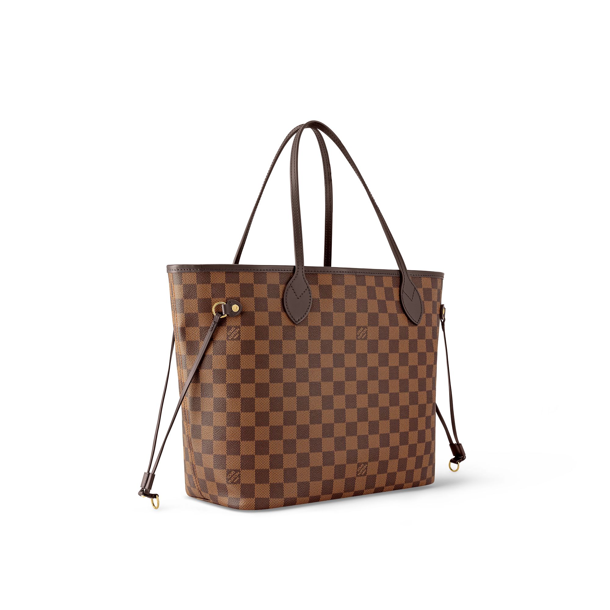 Louis Vuitton Neverfull MM Damier Ebène Canvas Women's Handbags N41358