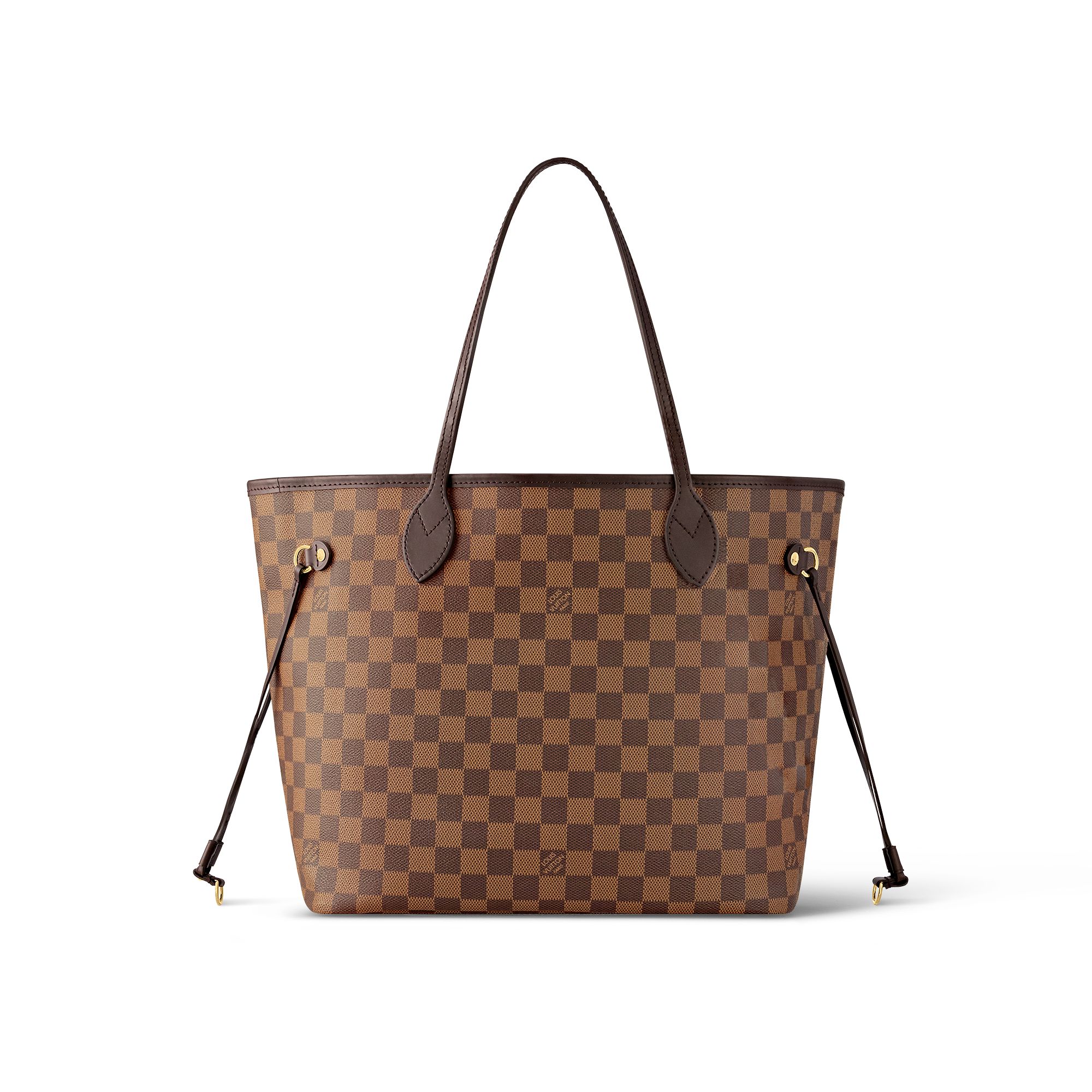 Louis Vuitton Neverfull MM Damier Ebène Canvas Women's Handbags N41358