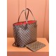 Louis Vuitton Neverfull MM Damier Ebène Canvas Women's Handbags N41358