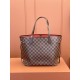 Louis Vuitton Neverfull MM Damier Ebène Canvas Women's Handbags N41358