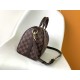 Louis Vuitton Speedy Bandouliere 35 Damier Ebène Canvas Women's Handbags N41366