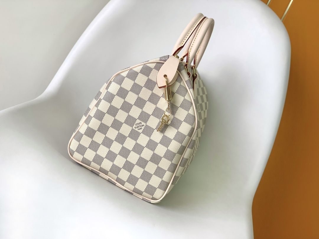 Louis Vuitton Speedy 30 Damier Azur Canvas Women's Handbags N41370