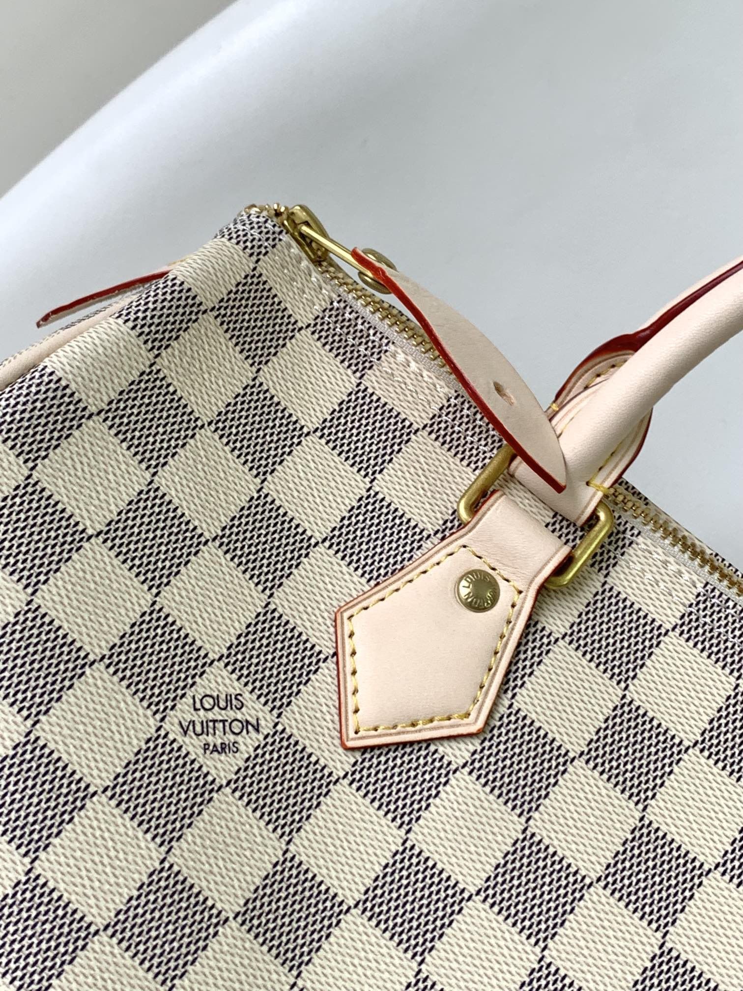 Louis Vuitton Speedy 25 Damier Azur Canvas Women's Handbags N41371