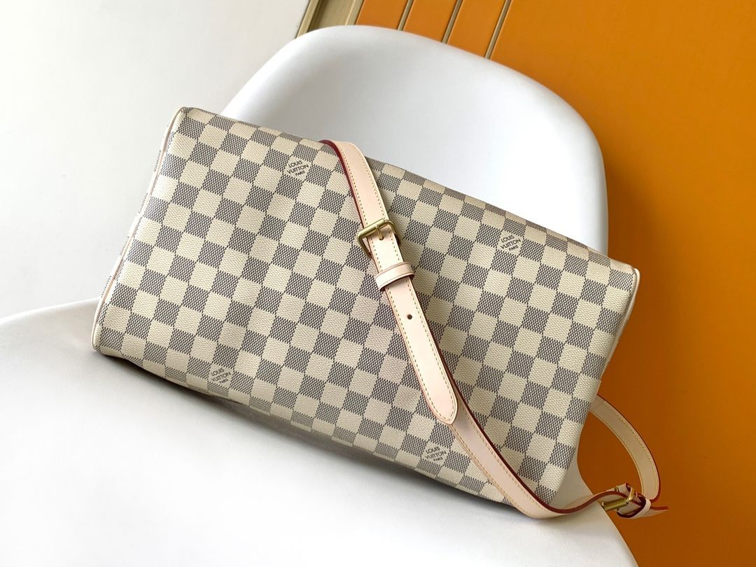 Louis Vuitton Speedy Bandouliere 30 Damier Azur Canvas Women's Handbags N41373