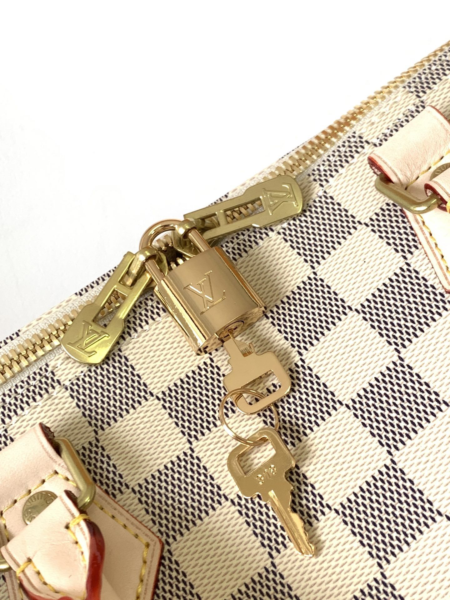 Louis Vuitton Speedy Bandouliere 30 Damier Azur Canvas Women's Handbags N41373