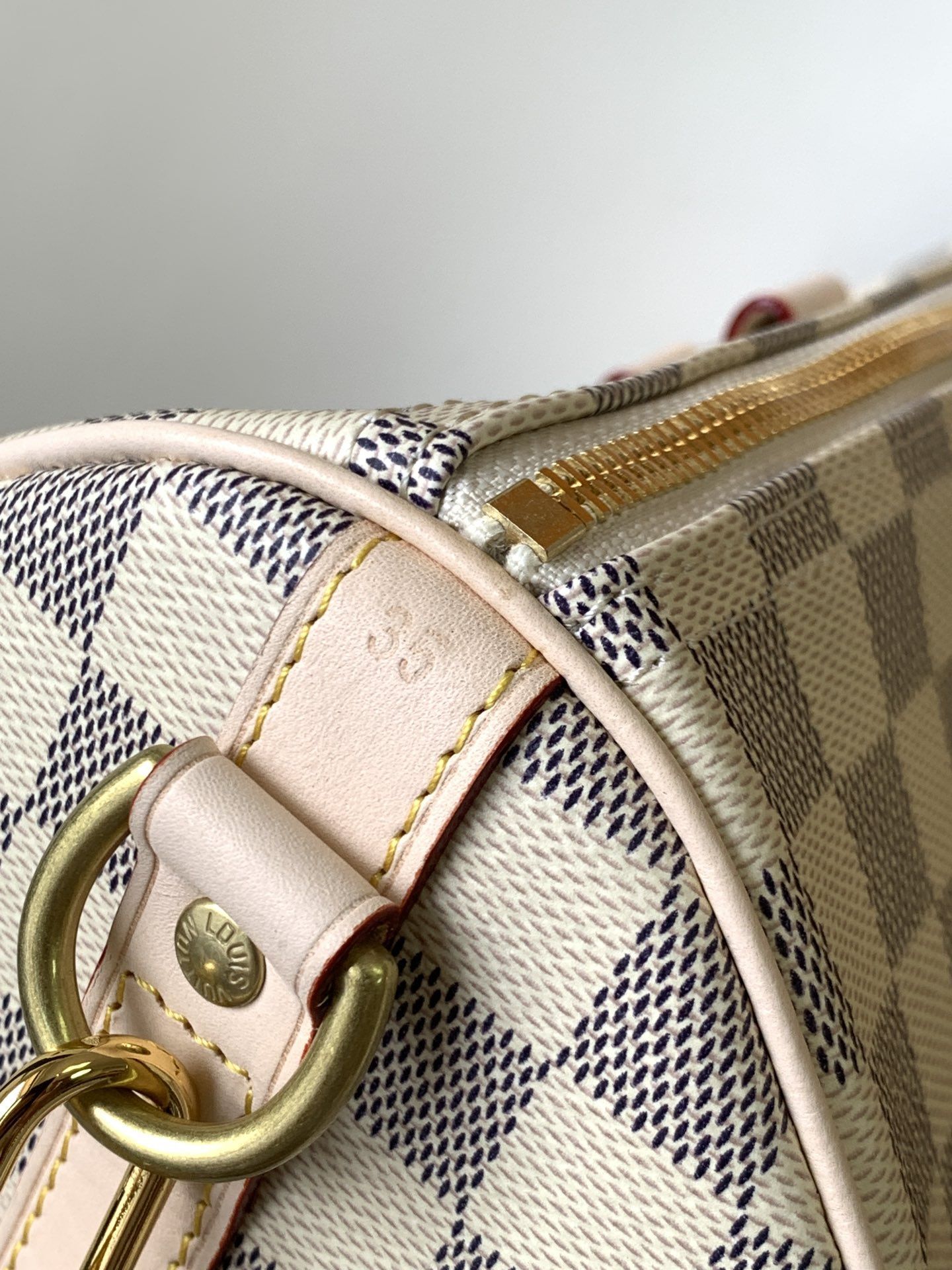 Louis Vuitton Speedy Bandouliere 30 Damier Azur Canvas Women's Handbags N41373