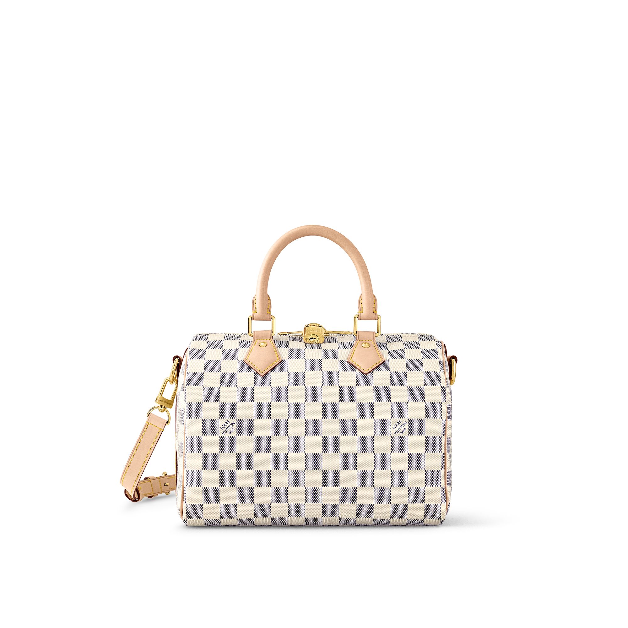 Louis Vuitton Speedy Bandoulière 25 Damier Azur Canvas Women's Handbags N41374