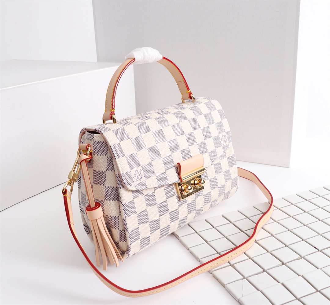 Louis Vuitton Croisette Damier Azur Canvas Women's Handbags N41581