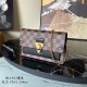 Louis Vuitton Vavin Chain Wallet Damier Ebène Canvas Women's Handbag N60221