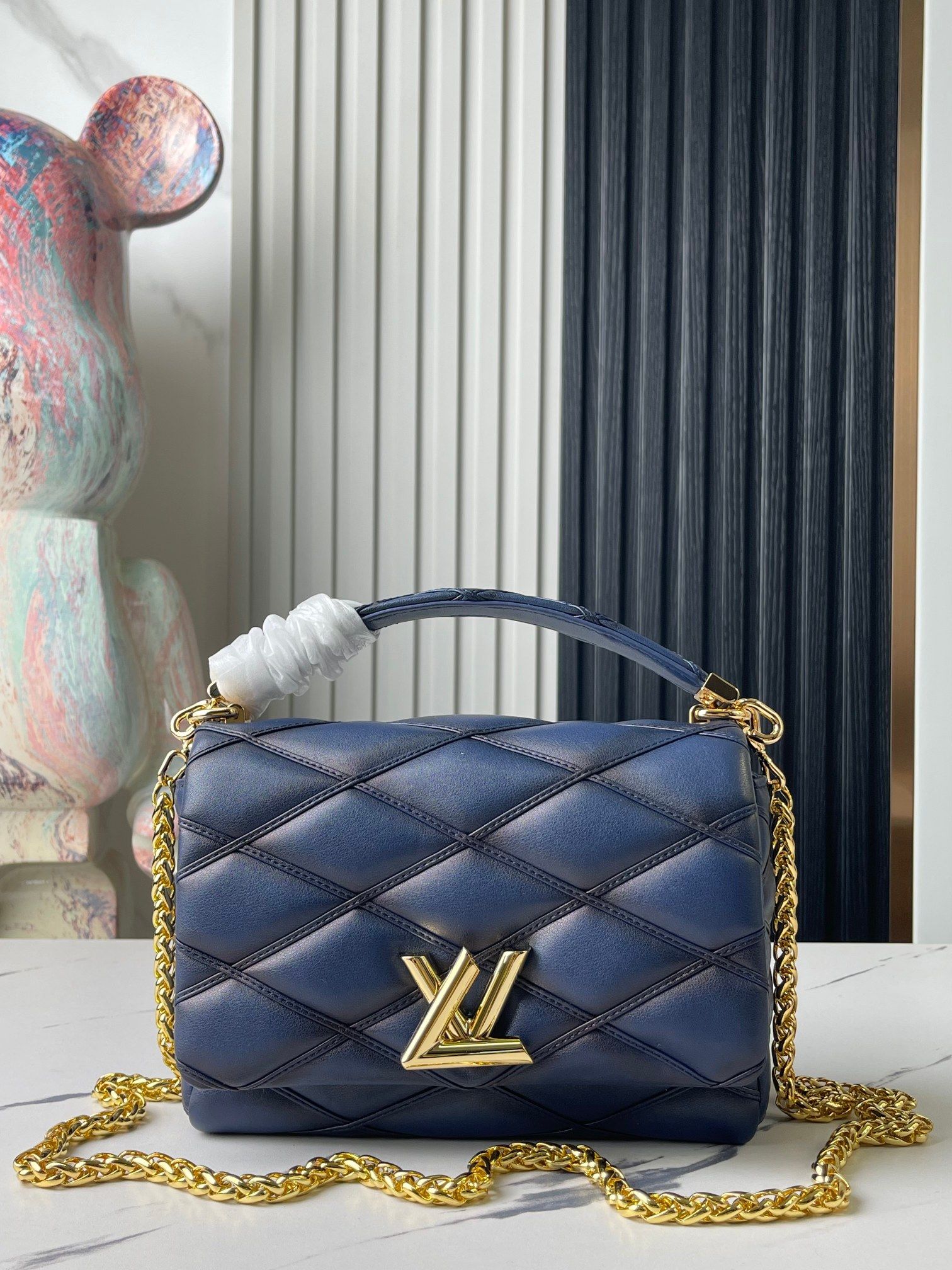 Louis Vuitton Go-14 MM Malletage Leather Handbags