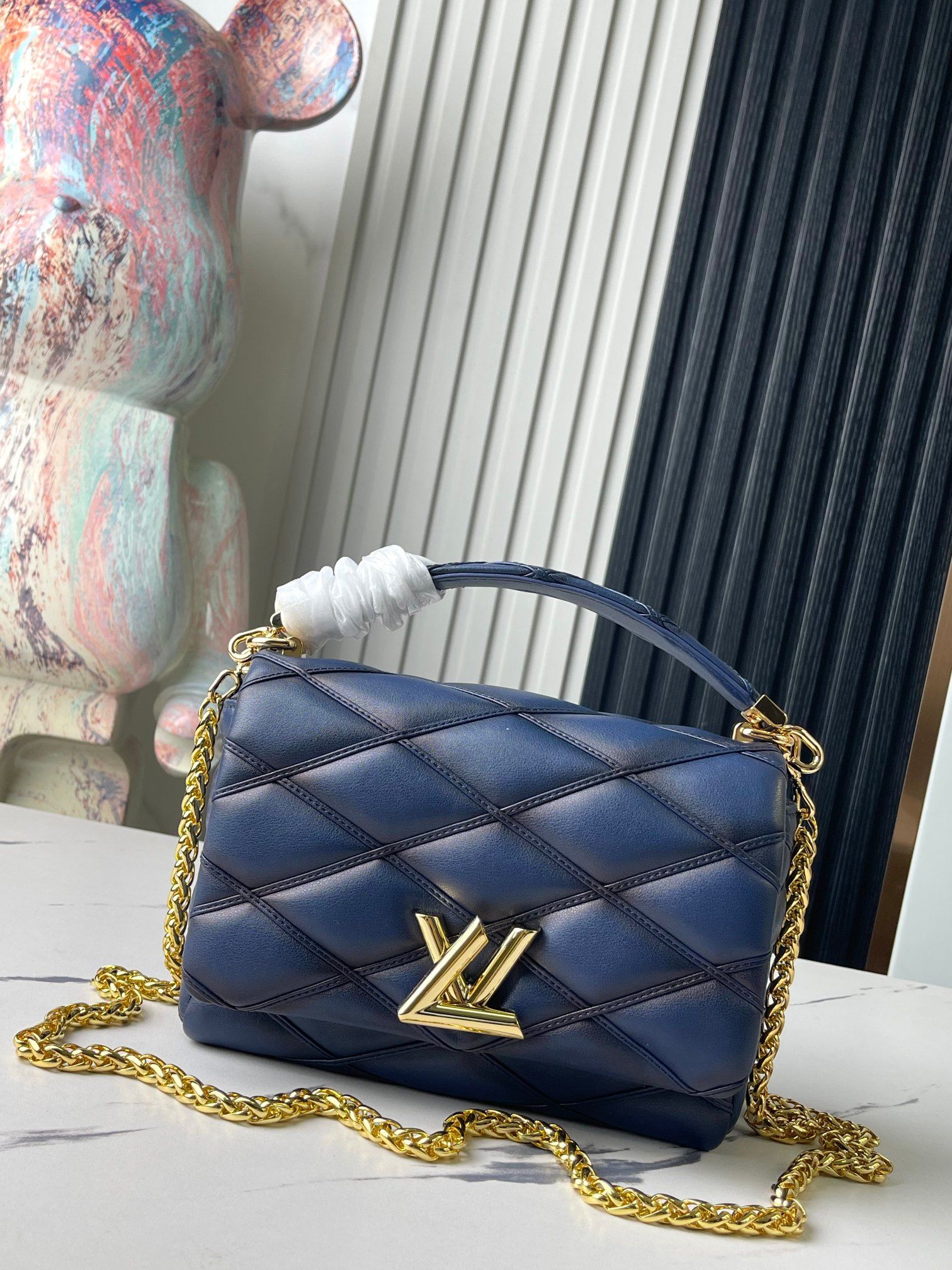 Louis Vuitton Go-14 MM Malletage Leather Handbags