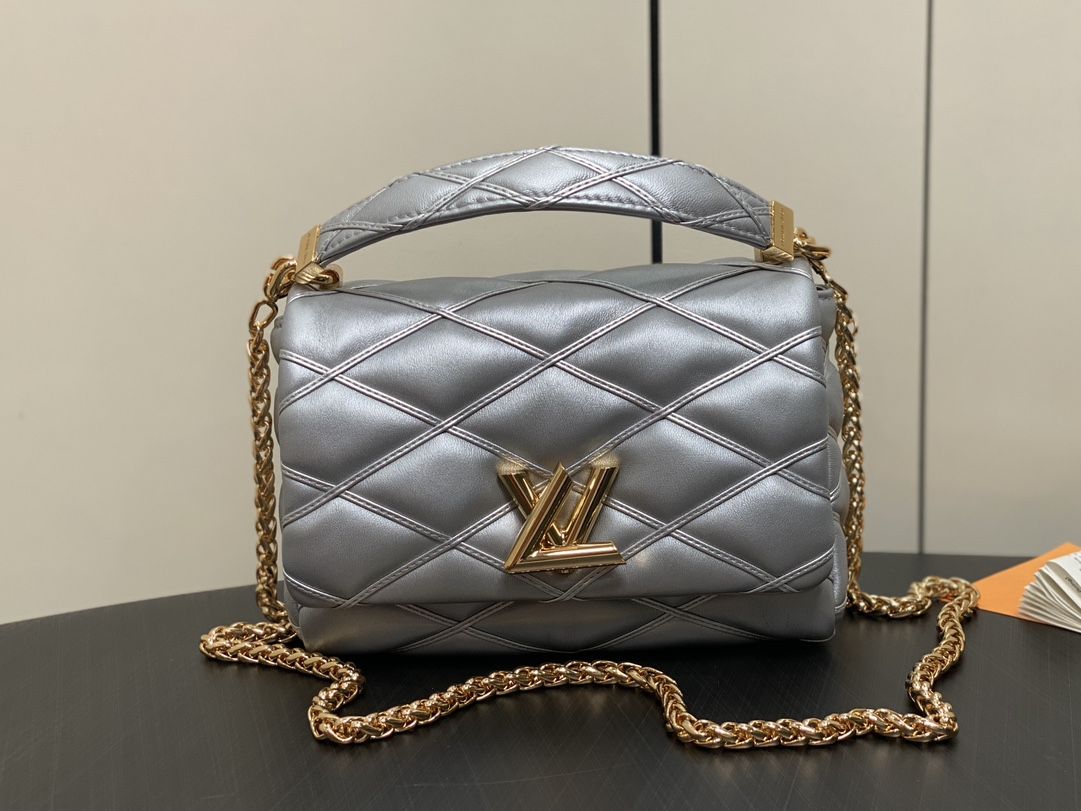 Louis Vuitton Go-14 MM Malletage Leather Handbags