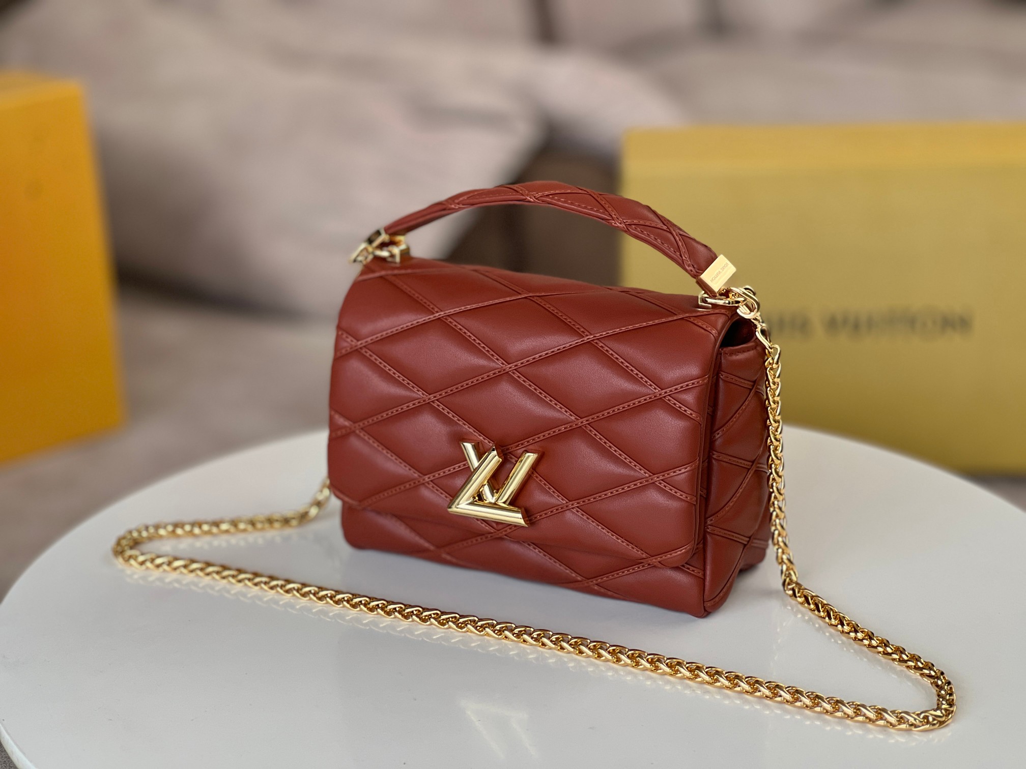 Louis Vuitton Go-14 MM Malletage Leather Handbags