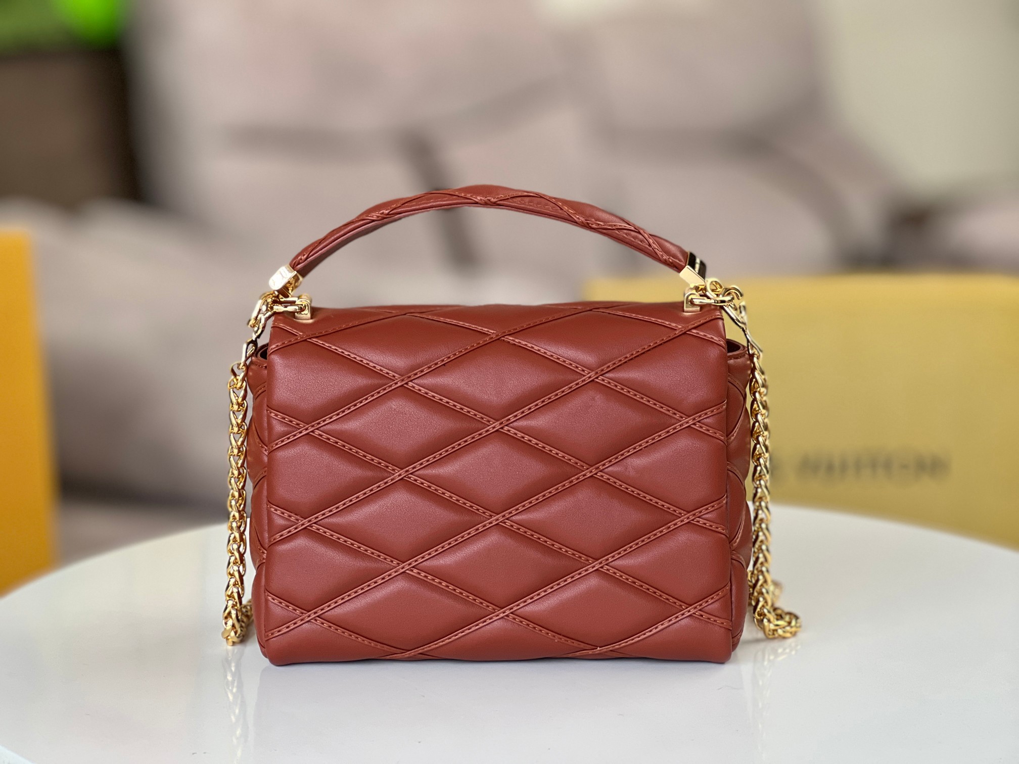 Louis Vuitton Go-14 MM Malletage Leather Handbags