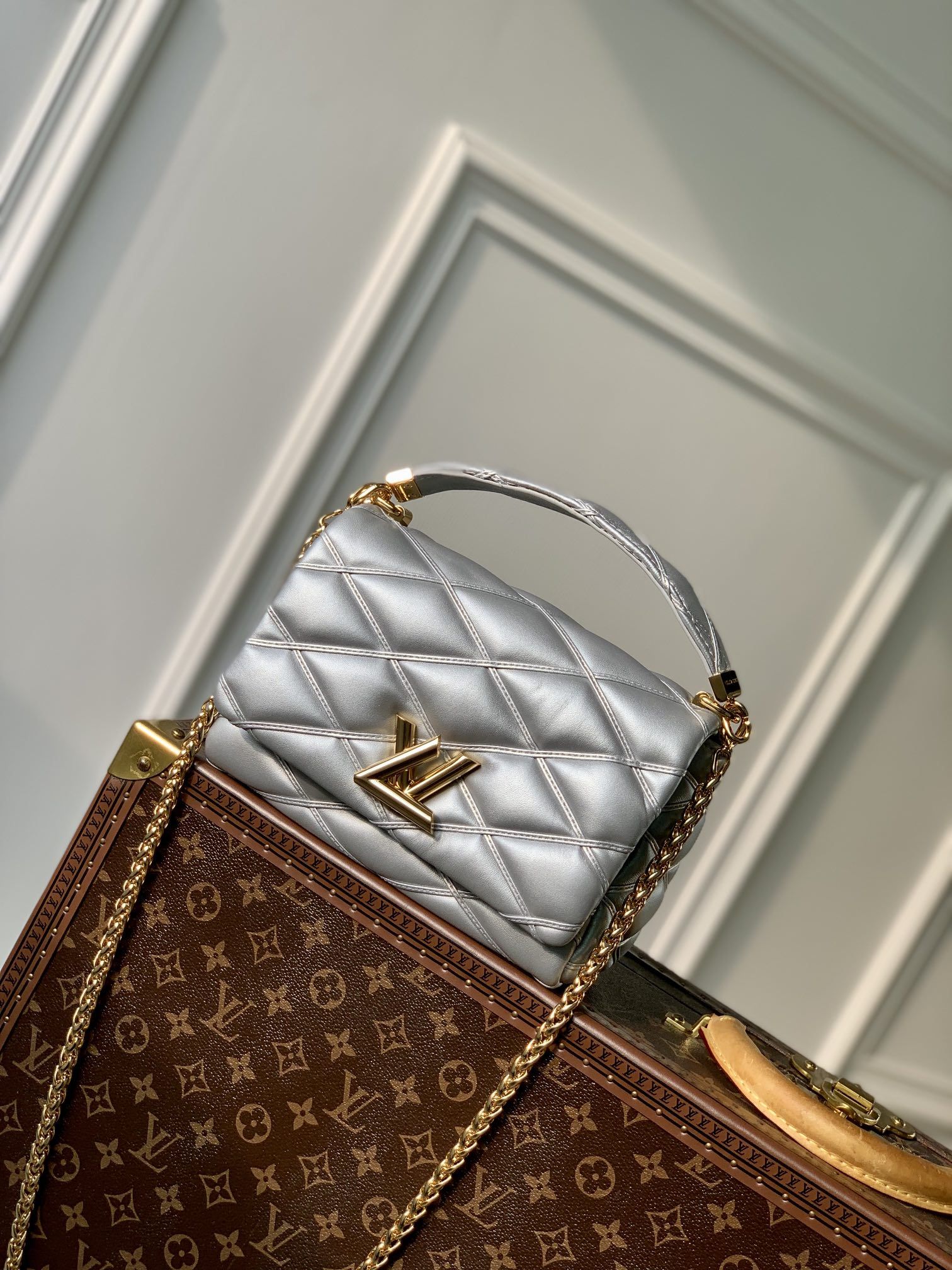 Louis Vuitton Go-14 MM Malletage Leather Handbags