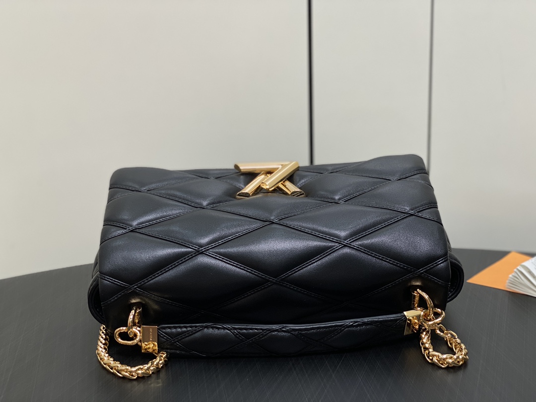 Louis Vuitton Go-14 MM Malletage Leather Handbags