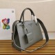 Prada Monochrome Medium Bag In Grey Saffiano Leather