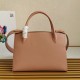 Prada Monochrome Medium Bag In Nude Saffiano Leather