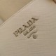 Prada Monochrome Medium Bag In White Saffiano Leather