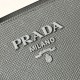 Prada Monochrome Small Bag In Grey Saffiano Leather