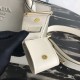 Prada Monochrome Small Bag In White Saffiano Leather