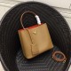 Prada Large Panier Bag In Brown Saffiano Leather