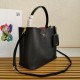 Prada Large Panier Bag In Black Saffiano Leather