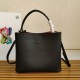 Prada Large Panier Bag In Black Saffiano Leather