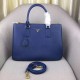 Prada Galleria Large Bag In Blue Saffiano Leather