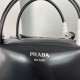 Prada Supernova Medium Bag In Black Brushed Leather