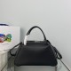 Prada Supernova Medium Top Handle Bag In Black Leather