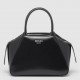 Prada Supernova Small Top Handle Bag In Black Brushed Leather