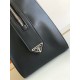 Prada Supernova Small Top Handle Bag In Black Leather