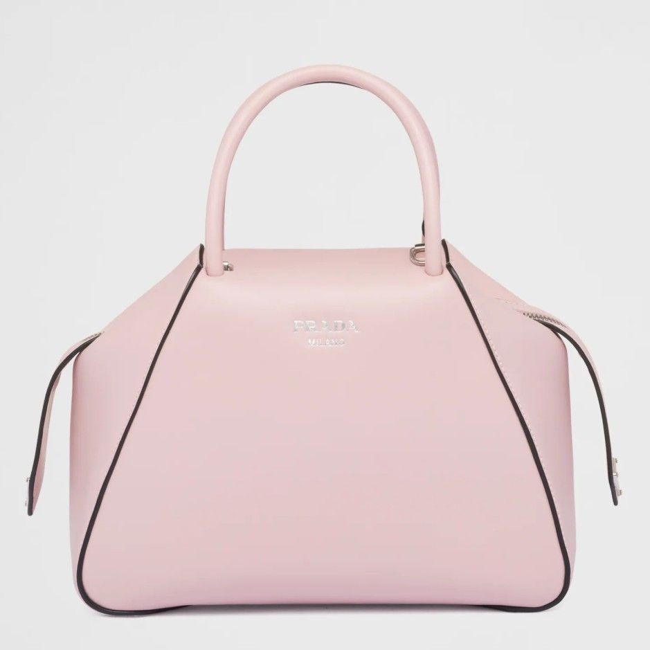 Prada Supernova Small Top Handle Bag In Pink Leather