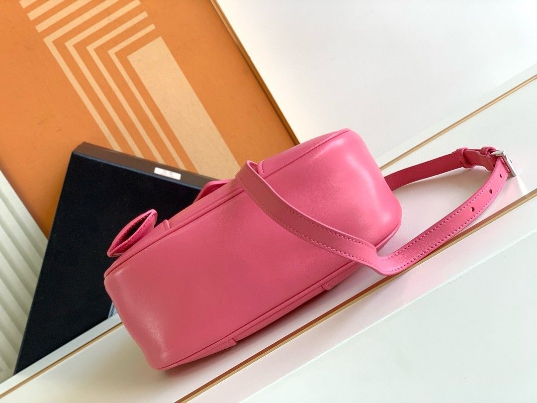 Prada Moon Bag in Pink Padded Nappa Leather