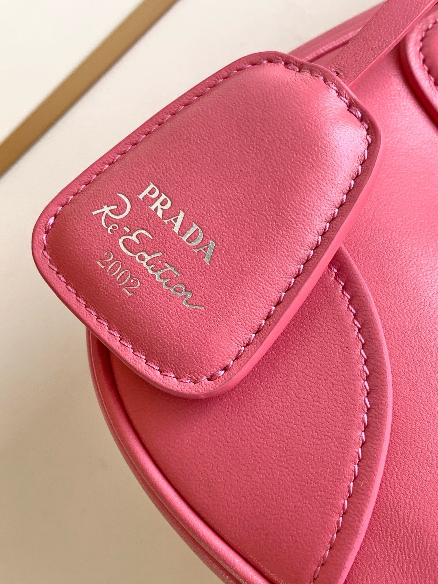 Prada Moon Bag in Pink Padded Nappa Leather