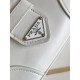 Prada Moon Bag in White Padded Nappa Leather