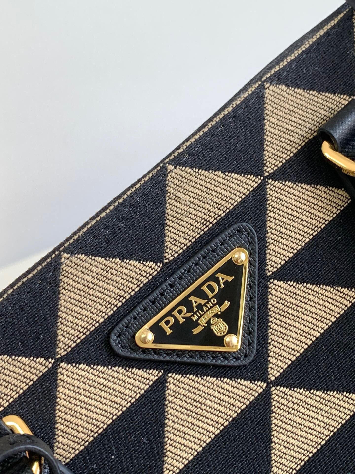 Prada Galleria Small Bag In Jacquard Fabric