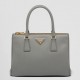 Prada Galleria Medium Bag In Grey Saffiano Leather